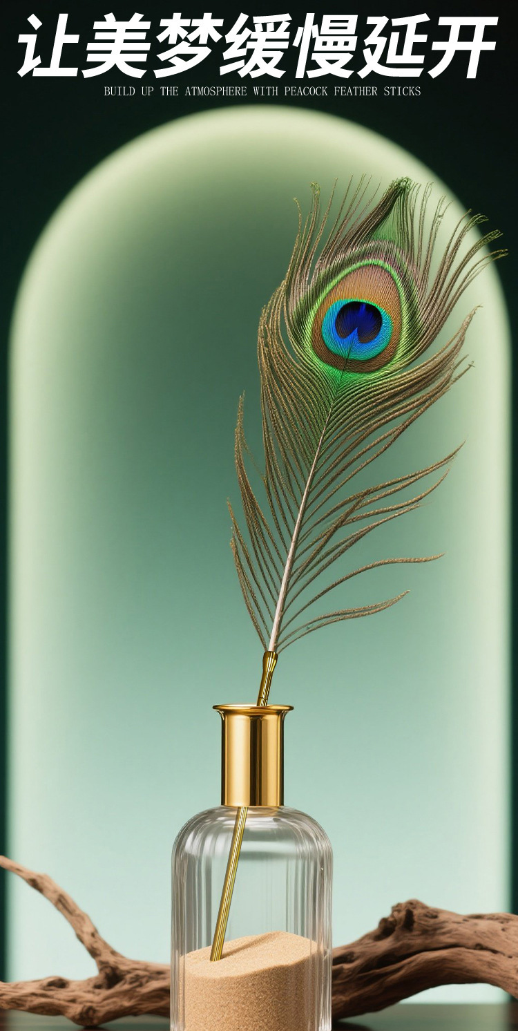 SM Feather Teasing Stick in Green Alloy Handle for Adult Couples — detail image 10