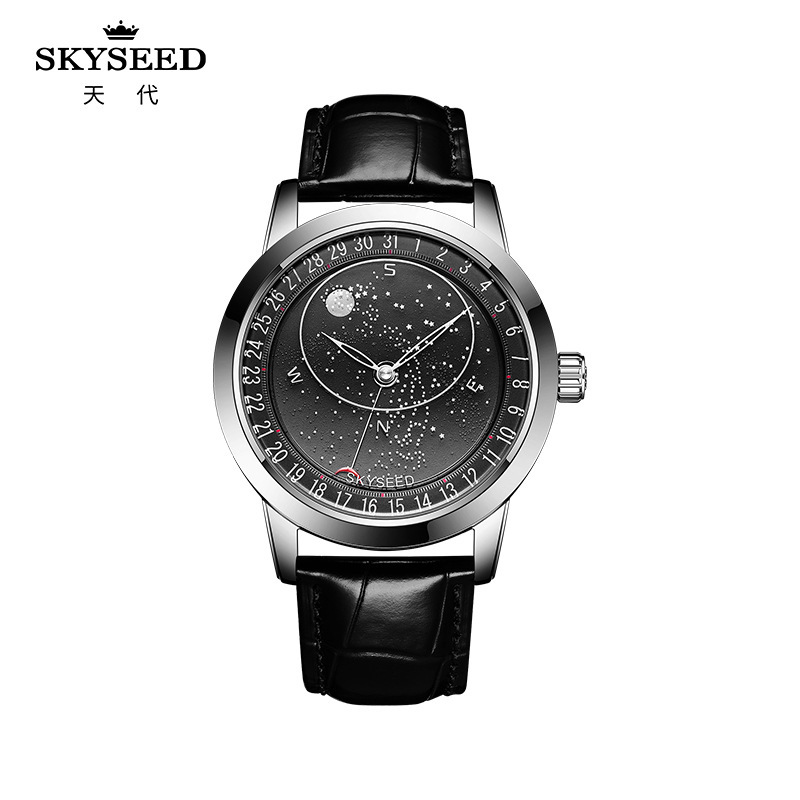 Skyseed/Tian Dai Japan Imported Movement Large Dial Watch Men's Starry Sky Galaxy Watch Mechanical Watch Skyseed/Tian Dai Japan Imported Movement Large Dial Watch Men's Starry Sky Galaxy Watch Mechanical Watch
