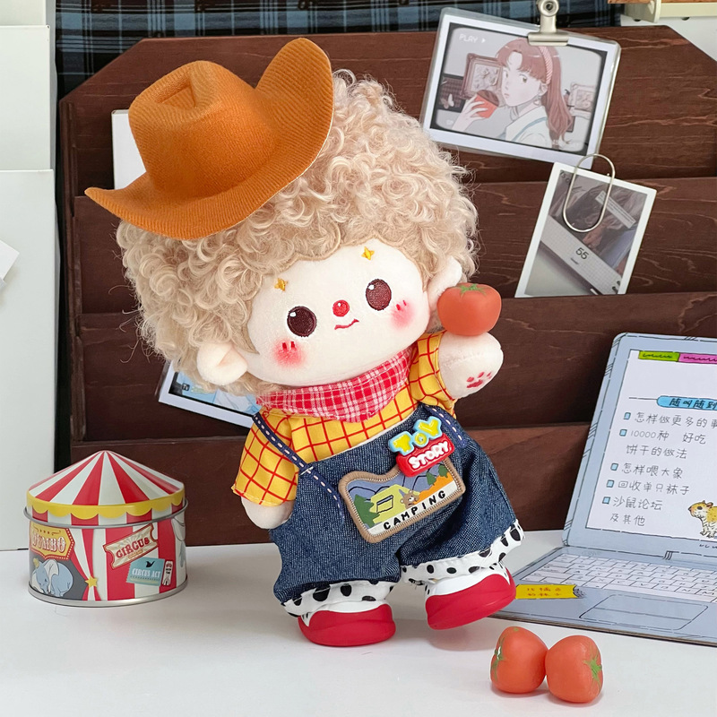 20cm Doll Clothes for Normal-Sized Dolls, Mountain Adventure Police Officer, 20cm Cotton Doll Clothes for Chubby Dolls