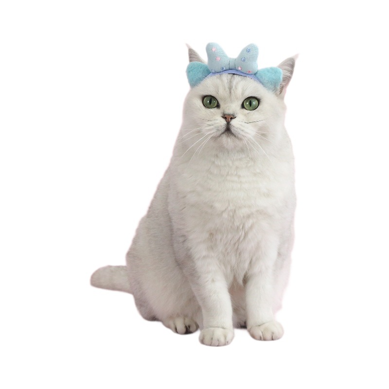 Mascotas de dibujos animados arcos de peluche orejas gatos tocadillos Malzies perros gatos lindos princesas onduladas bandas de pelo