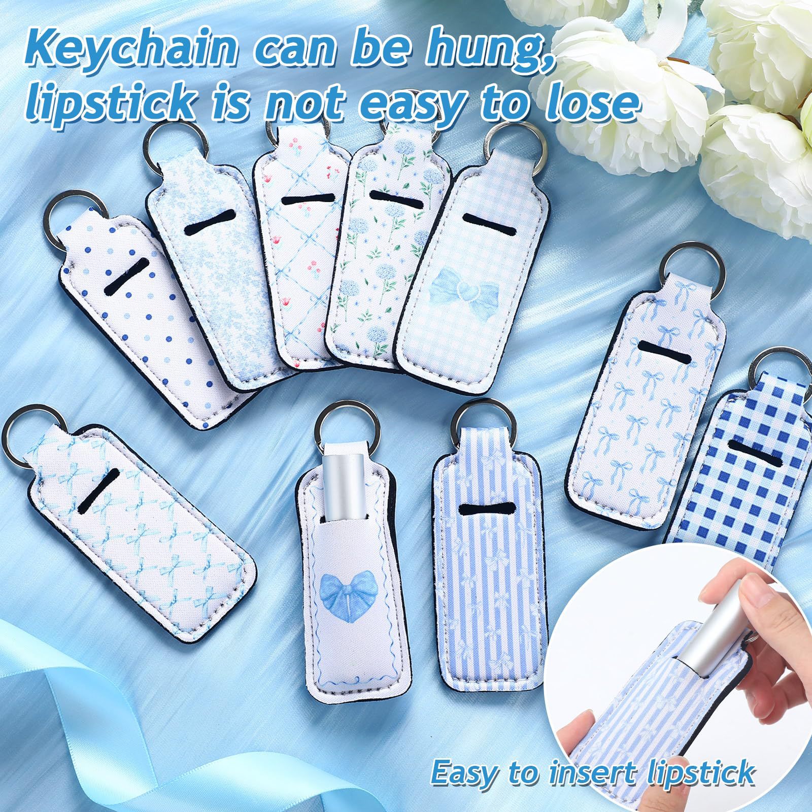 Amazon lipstick storage bag, fresh mini lip gloss storage hanging bag, Instagram style lipstick protective case bag charm