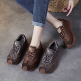 以一 Кожаная летняя универсальная обувь для отдыха, комфортные спортивные туфли, воловья кожа, мягкая подошва