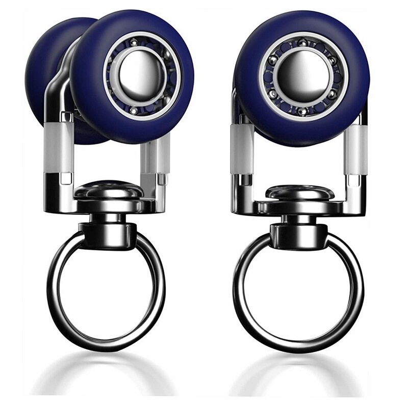 Cross-Border High-End Silent Bearing Pulleys, Straight and Curved Track Pulleys, Load-Bearing and Rotatable, for Curtains, Shower Curtains, Door Curtains, and Track Pulleys