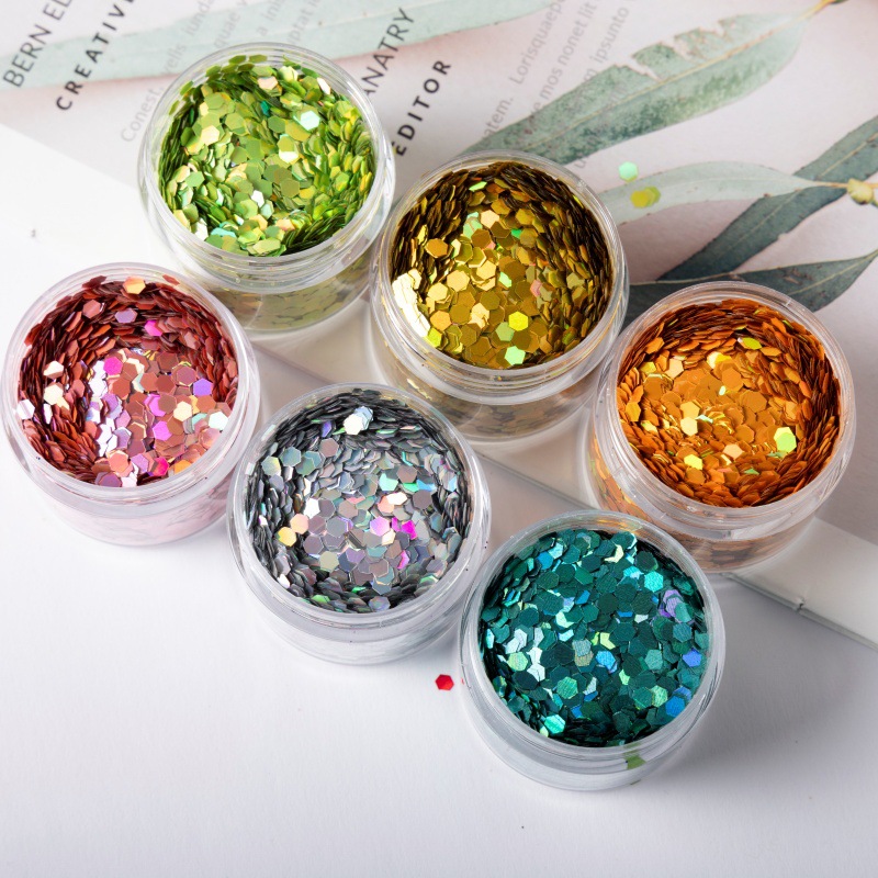 10가지 색상 혼합 스팽글 시리즈