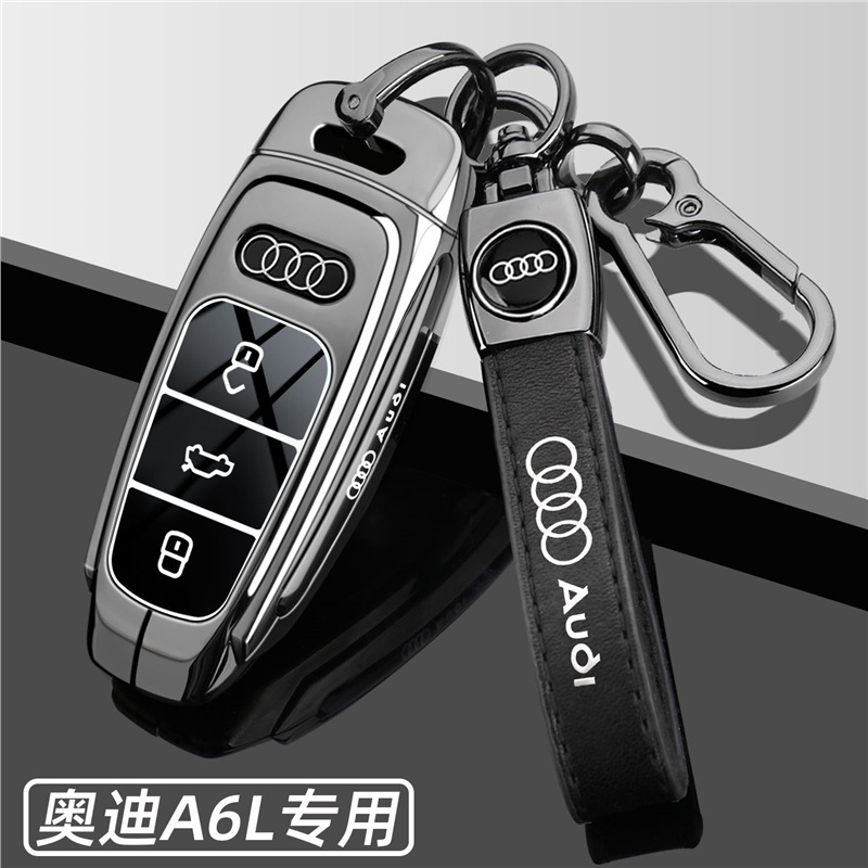 Suitable for Audi A6L Special Key Cover 25/24/23 Models 45 Luxury 40 Dynamic Type 55 Car Shell Buckle for Men Suitable for Audi A6L Special Key Cover 25/24/23 Models 45 Luxury 40 Dynamic Type 55 Car Shell Buckle for Men