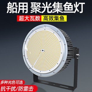 Outdoor Waterproof LED Marine Lure Fish Gathering Lamp 220V Marine Raft Fishing Sea Fishing Lure Fishing Night Fishing Lamp