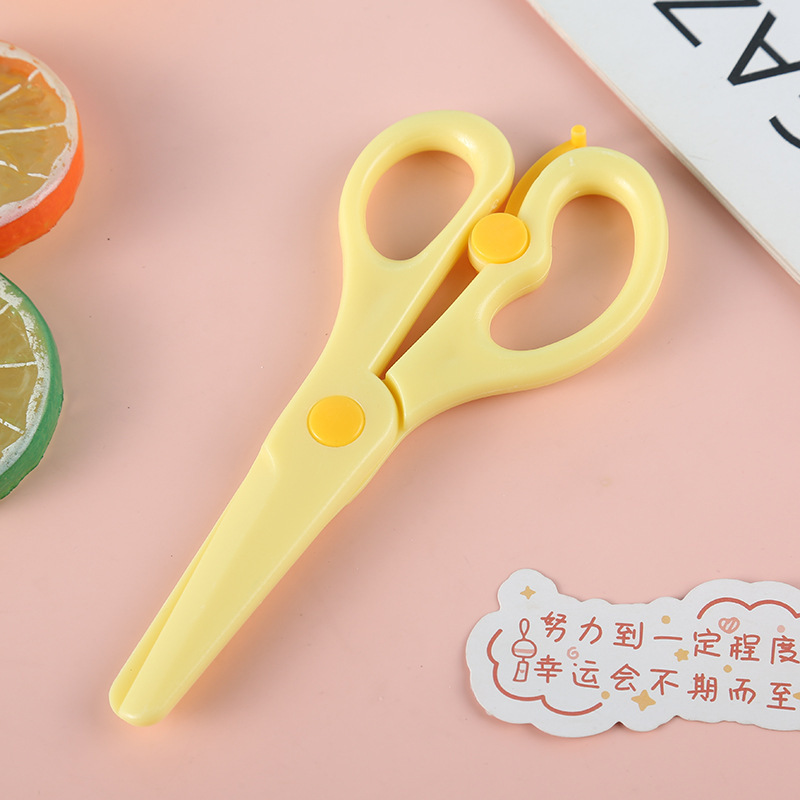 马卡龙色儿童手工剪刀塑料小剪子幼儿园diy剪纸美工剪刀厂家直销|undefined