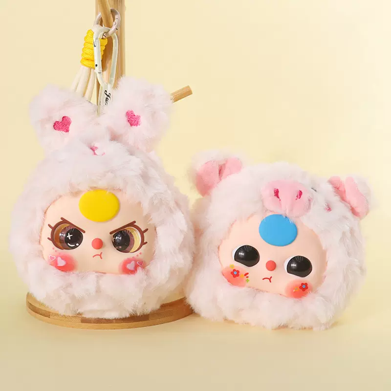 可爱搪胶娃三岁挂件毛绒卡通书包包挂饰钥匙扣玩偶女孩子生日礼物