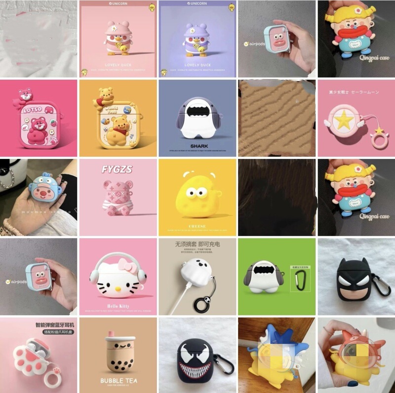 Suitable for Apple Airpods12 Protective Cover Huaqiangbei I12 Bluetooth Headset Protective Cover I11 Cartoon Headphone Case