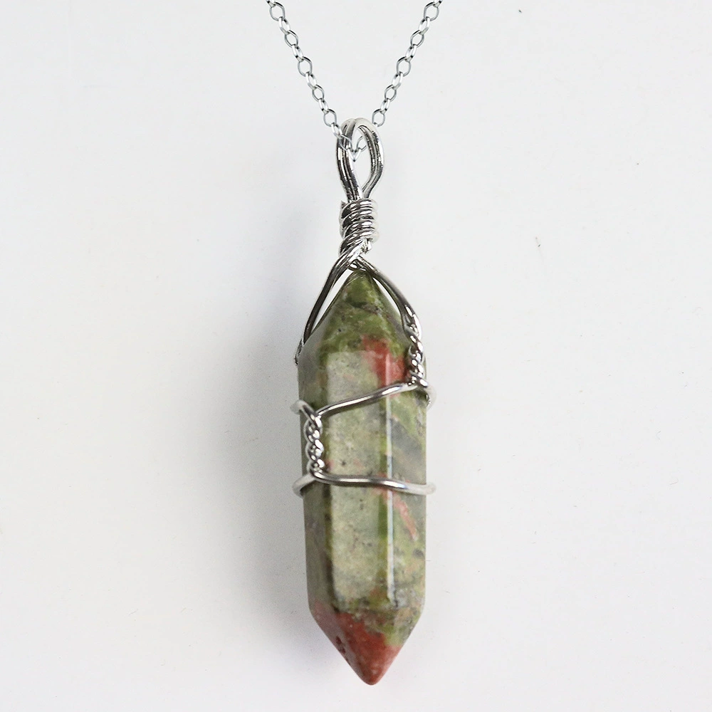 (Cross-border trading), copper hexagonal accessory, crystal pendant, necklace, ebay