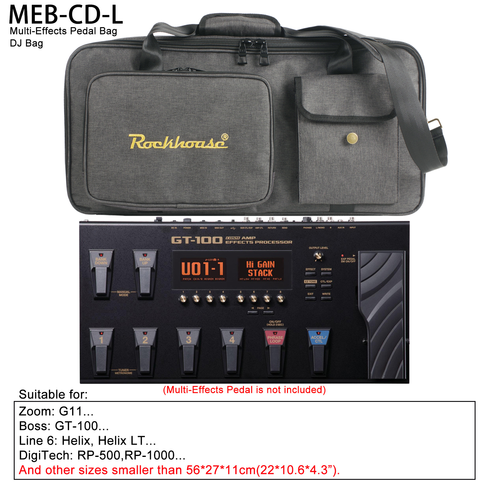 Bolsos de efectos portátiles, bolsas de hombro, bolsas de mano, controladores de DJ, mochila de alta calidad, grosor