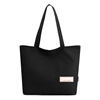 Capacious shopping bag, brand linen bag, one-shoulder bag, Korean style