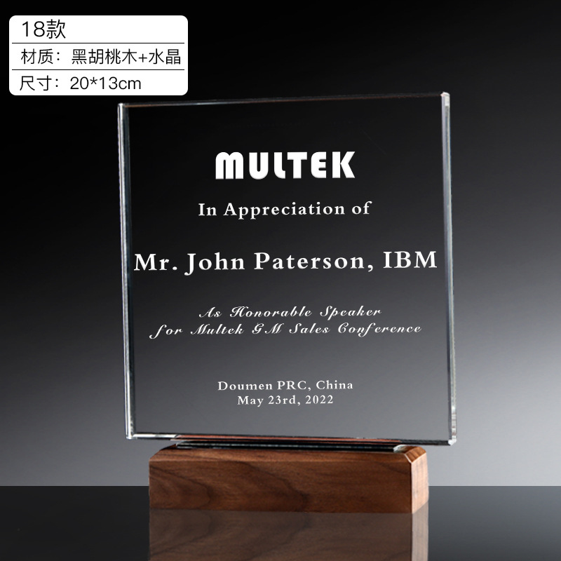 Trofeo de Cristal Creativo, Placa de Honor Personalizada, Trofeo de Competición, Recuerdo, Placa Conmemorativa, Medalla de Cristal Personalizada