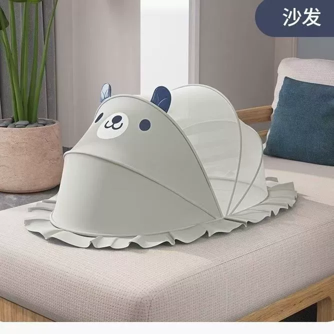 Детская москитная сетка для кроватки, полное покрытие, антимоскитная сетка, юрта, складная бездонная москитная сетка для детей