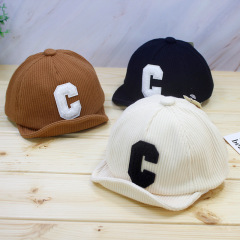 Spring and Autumn New Infant Children's Hat Soft Brim Hat Boy Baby Baseball Cap Boy 0-3-6-12 Months Peaked Hat