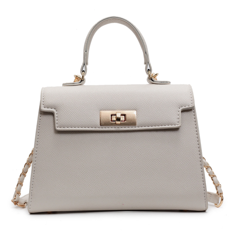Bolso de mujer 2026, nuevo modelo transfronterizo, bolso de mano de textura de alta calidad, bolso cuadrado pequeño Kelly, bolso de hombro cruzado de moda francesa.