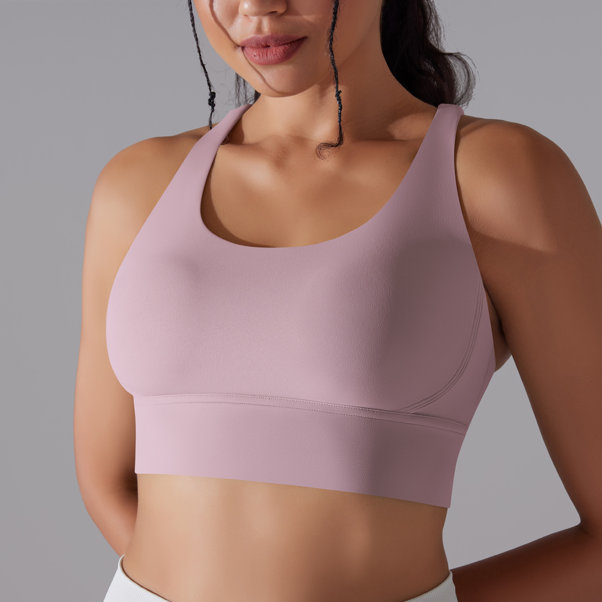 127g Weight Sleeveless Sleeve Length Nylon, Spandex Fabric Type Short Top Length Halter Crisscross Tank Tops Type Fitness, Yoga Occasion U Neck Neckline Solid Color Pattern Sports Style Sports Solid Color Nylon Spandex U Neck Active Tops Halter Crisscross Tank 42