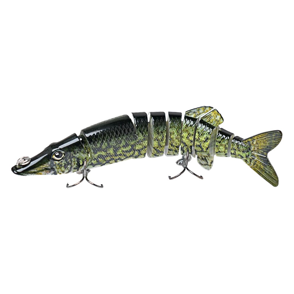 Luya cebo multi-Sección pescado ocho-Sección 12.6 cm20g6 # gancho cebo duro biónico multicolor cebo falso Comercio exterior al por mayor
