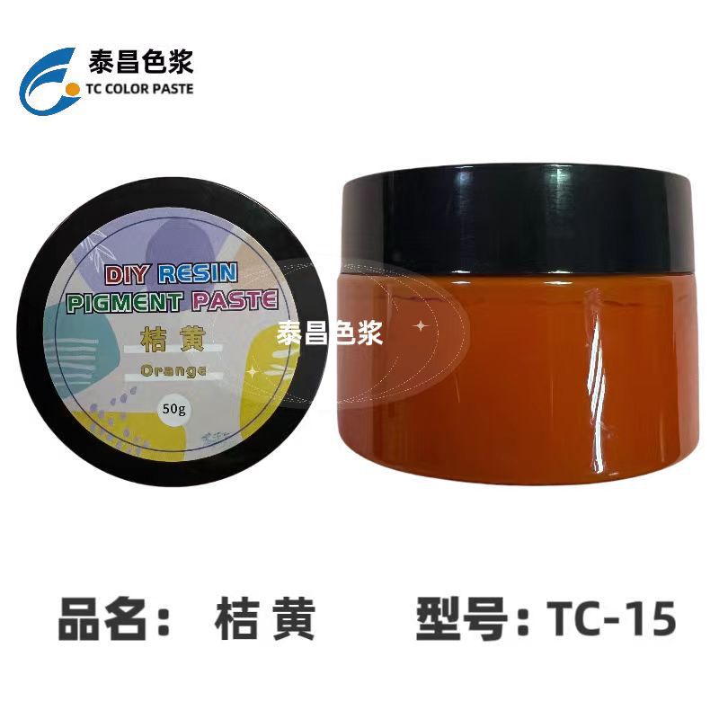 TC-15 글루 컬러 페이스트 오렌지, 오픈 병 50g