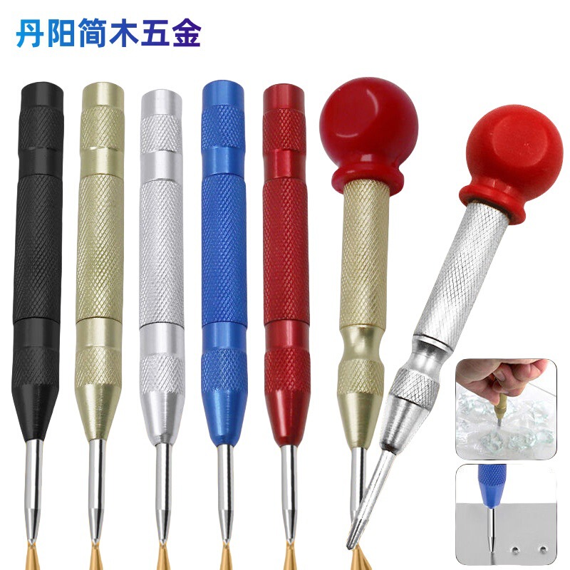 Rolling pattern copper shell body diamond texture drill positioning center punching chrome vanadium diamond thimble high hardness diamond thimble