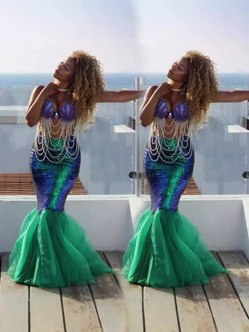 Small princess costume, nail sequins, sexy suit, evening dress, halloween, cosplay