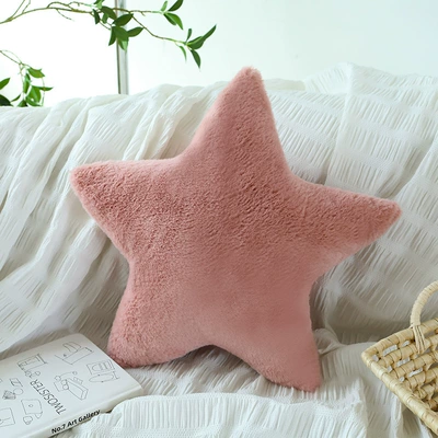 Ins-Style Nordic Home Cloud Pillow, Girly Gift, Star and Moon Bay Window Doll Cushion, Nap Pillow (Oyuncaq yastıqlar) - pink-star-pillow-40cm025kg