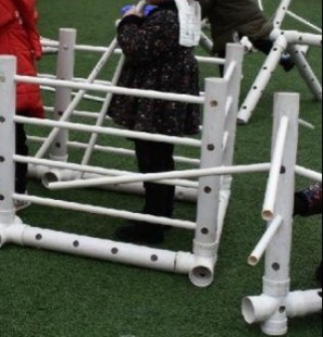 Outdoor toy material PVC pipe accessories sand pit construction water pipe outdoor expansion game trainer material