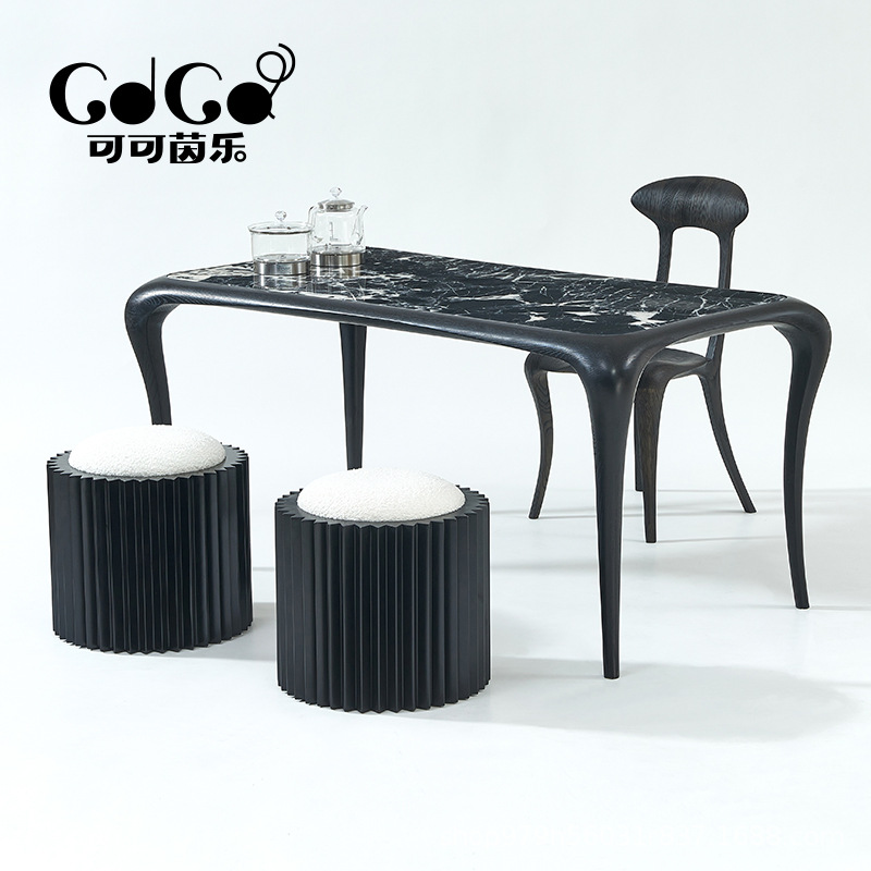 Nordic Light Luxury Solid Woods Marble Table Office Tea Space…