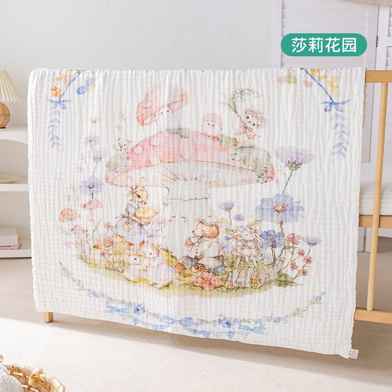 Algodón peinado para bebés, gasa de algodón de seis capas, toalla de baño grande, baño absorbente, toalla de baño para bebés recién nacidos, manta para recién nacidos