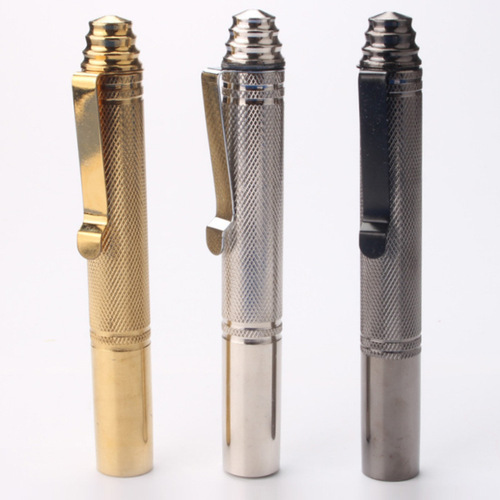 3-color steel pen telescopic self-defense staff three-section staff car security accessory