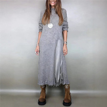 欧美跨境独立站2025新款秋冬季蕾丝吊带裙+开叉毛衣裙时尚两件套