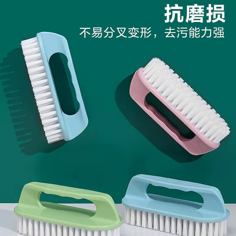 Universal plastic washbasin for laundry, shoe brush
