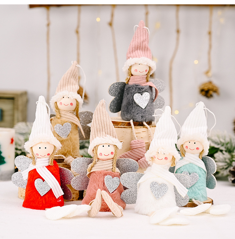 Christmas Cute Angel Cloth Party Hanging Ornaments display picture 4