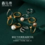 针式古法简约珍珠戒托