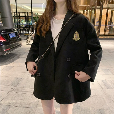 Autumn demi-season short suit, plus size