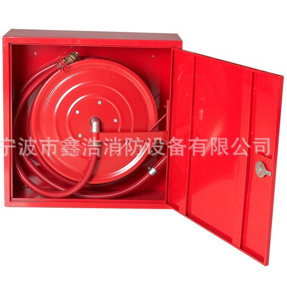 外贸消防卷盘箱子内含 1"X30M 卷盘 水枪 消火栓  Fire Hose Reel