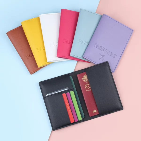 Passport Holder Passport Ticket Holder Ins Passport Protective Case Passport Bag Anti-theft Brush Overseas Certificate Bag Card Bag Portable