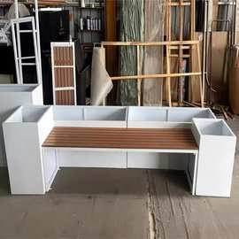 景区户外坐凳绿化不锈钢花箱组合围栏隔断网格市政种植花坛