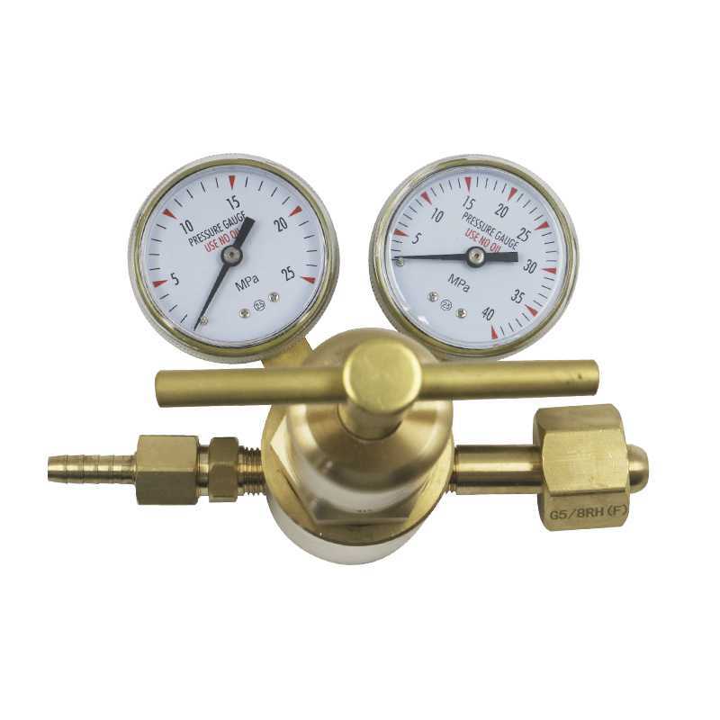 YQ-781 40*25高压气体减压器 氮气标气混合气体 氩气氢气铜减压阀