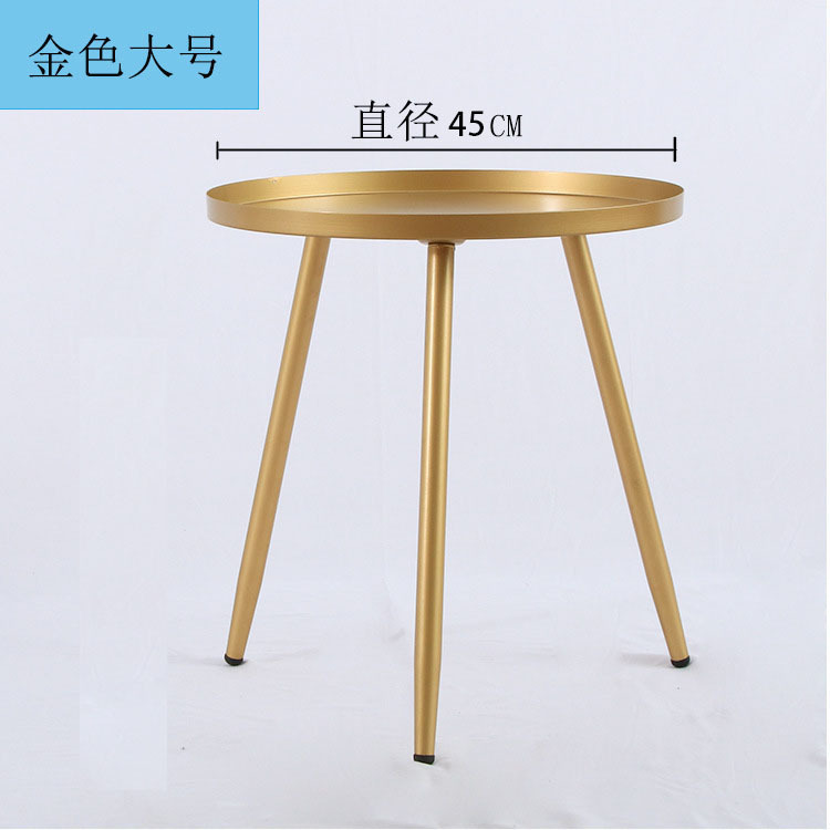 Mesa Auxiliar Redonda Nórdica – Creativa, Para Sala de Estar y Sofá