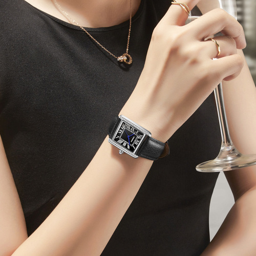  New Women's Watch Fashion Trend Waterproof Quartz Watch Genuine Leather Strap Watch Women's Foreign Trade Watch Wholesale