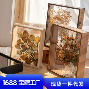 DIY рамка для фото Shadow Box (A4 и различные размеры), деревянный витринный кейс с двусторонним стеклом