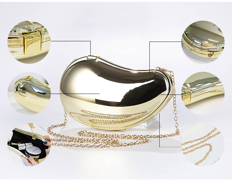 Women's Medium Arylic Solid Color Elegant Vintage Style Lock Clasp Crossbody Bag display picture 5