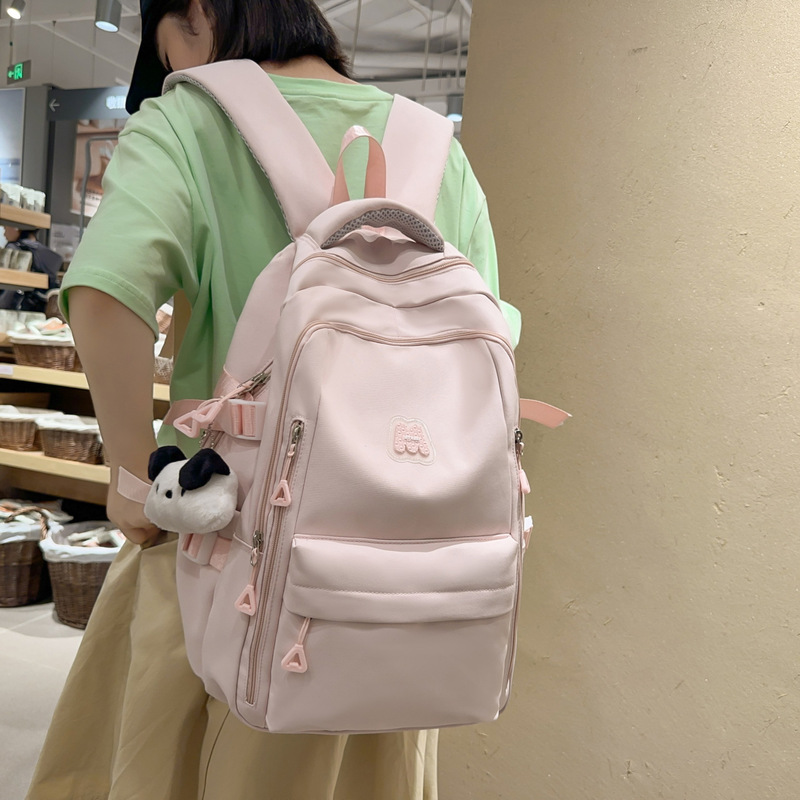 Junior High School Senior high school Primary School Students Spine Bag Fashionable Large Capacity 2024 New Boys and Girls Backpack