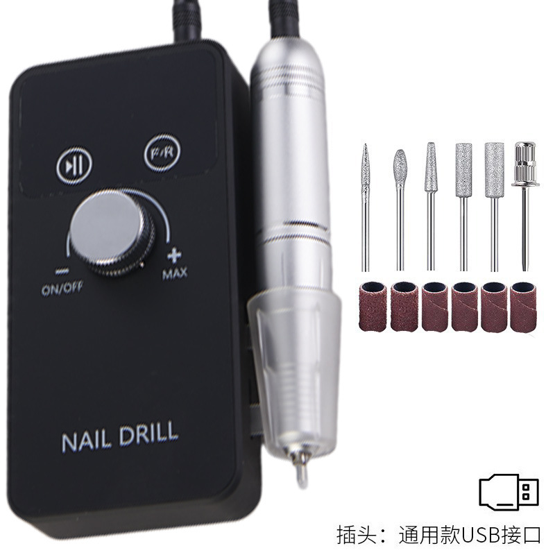 Amoladora de uñas portátil Desmontador profesional de uñas 30000 rpm amoladora de uñas eléctrica pulido 101 amoladora de uñas