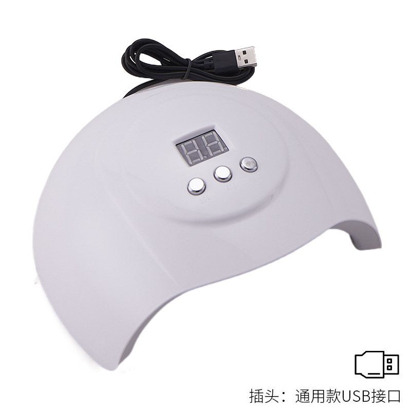 Nueva lámpara de manicuras inteligente doméstica de tres velocidades de horario de manicuras de horno de lámpara USB enchufe conveniente manicuras de manicuras máquina de manicuras