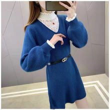 库存女装套头休闲毛衣 女士韩版中长款杂款毛衣 外贸女式针织衫