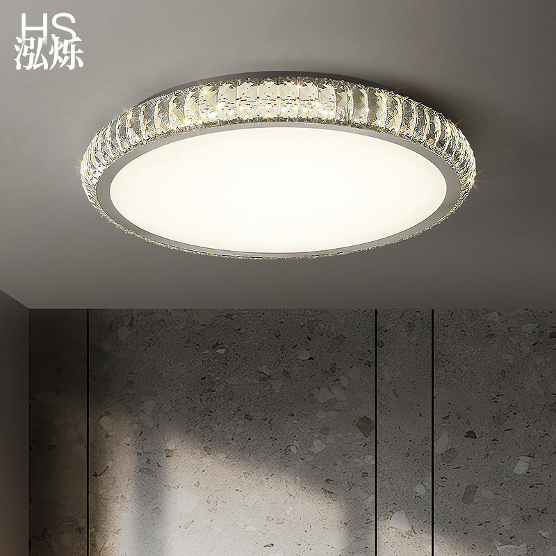 French Crystal Ceiling Lamp, Modern and Simple, 2026 New Model, Master Bedroom Lamp, Light Luxury Bedroom Study Led Eye Protection Lamp