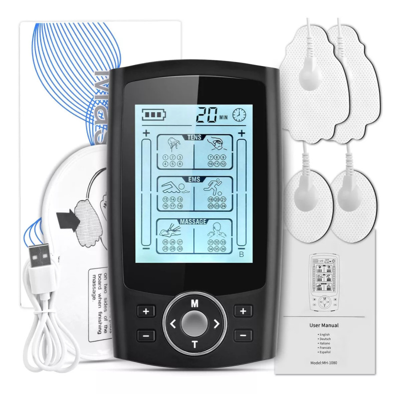 亚马逊美客多新款36/24模充电脉冲理疗按摩器TENS EMS肌肉刺激器|undefined