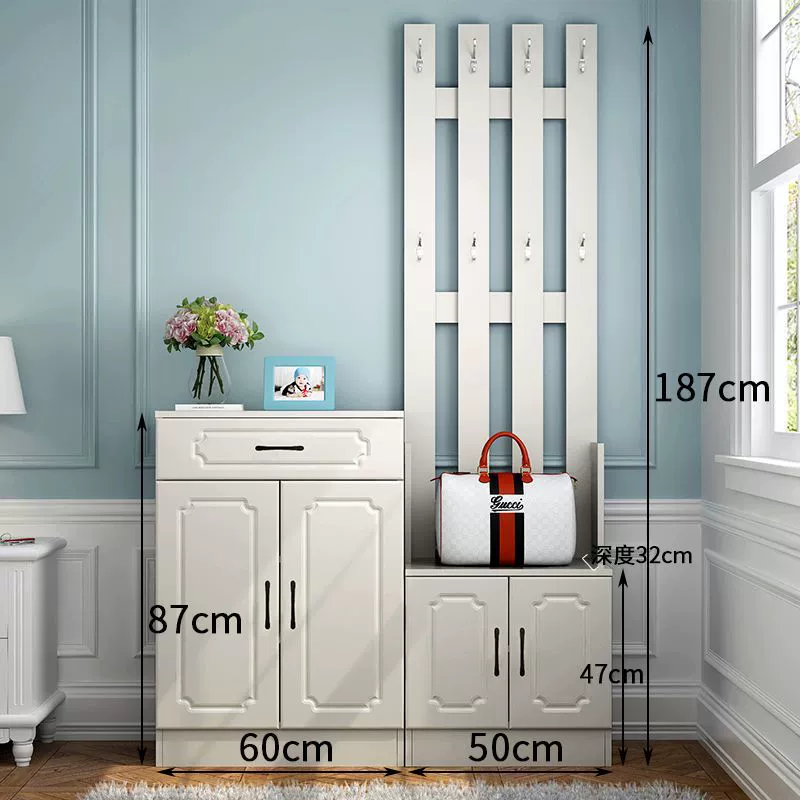 Garment Rack Freestanding Shoe Cabinet Wardrobe Hanger from Yomiego